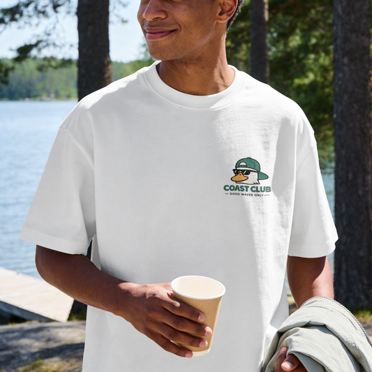 Coast Club Surf Tee — 'Coast Club' Seagull Surf Graphic T-Shirt
