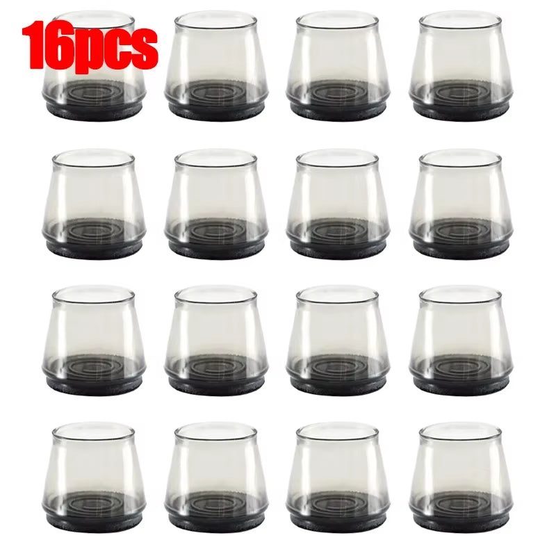 16/4Pcs Chair Leg Caps Silicone Feet Protector Pads Furniture Table Covers Socks Plugs Cover Furniture Leveling Feet Home Decor