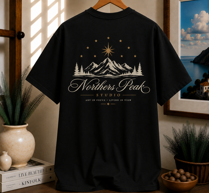 Northern Peak Mountain T‑Shirt — Scenic Retro Adventure Tee