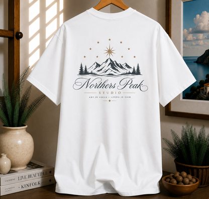 Northern Peak Mountain T‑Shirt — Scenic Retro Adventure Tee