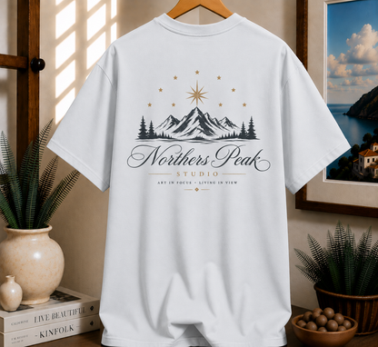 Northern Peak Mountain T‑Shirt — Scenic Retro Adventure Tee