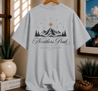 Northern Peak Mountain T‑Shirt — Scenic Retro Adventure Tee