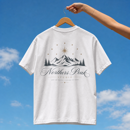 Northern Peak Mountain T‑Shirt — Scenic Retro Adventure Tee
