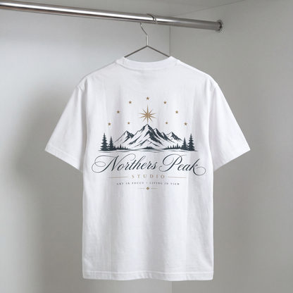 Northern Peak Mountain T‑Shirt — Scenic Retro Adventure Tee