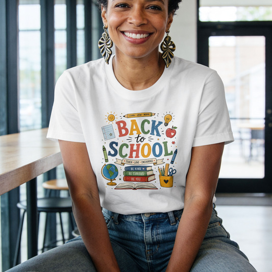 Back to School T-Shirt – Colorful Kids & Teacher Graphic Tee