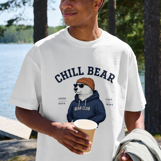 Chill Bear Tee — Retro Bear Club Graphic T-Shirt