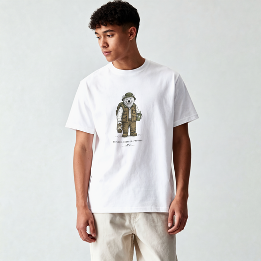 Bear Hunter Tee — Vintage Outdoorsman Graphic T-Shirt