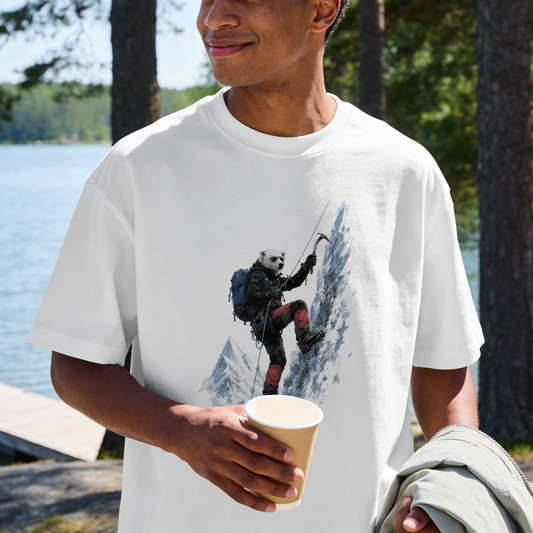 Climber on Ice T‑Shirt — Mountain Climbing Graphic Tee