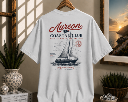 Coastal Club Sailboat T-Shirt — Aureon Nautical Graphic Tee