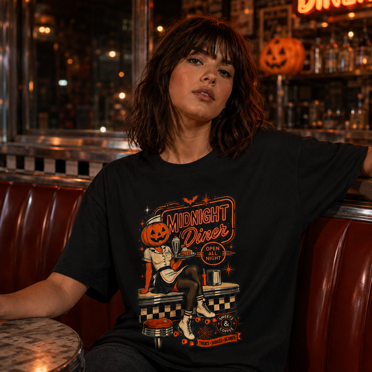 Midnight Diner Pumpkin Pinup Tee