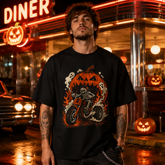 Halloween Skeleton Rider T-Shirt