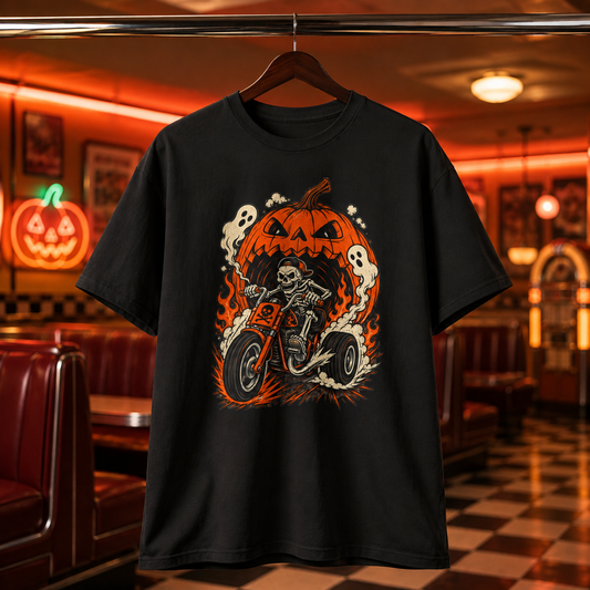 Halloween Skeleton Rider T-Shirt