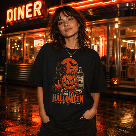 Halloween Kitty Pumpkin T-Shirt