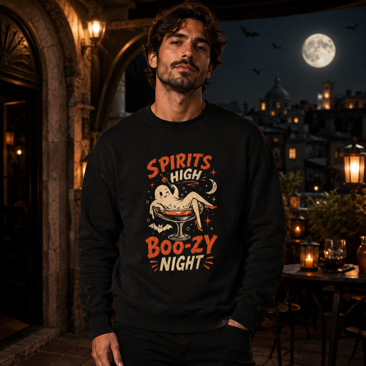 Halloween 'Spirits High Boo-zy Night' Crewneck Sweatshirt