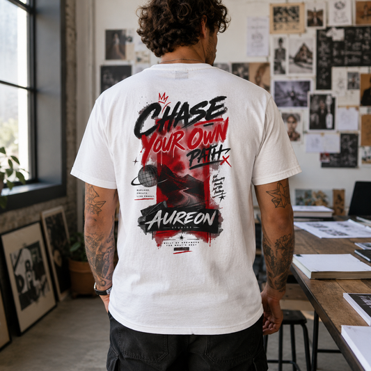 Chase Your Own Path Graphic Tee — Motivational Streetwear T-Shirt