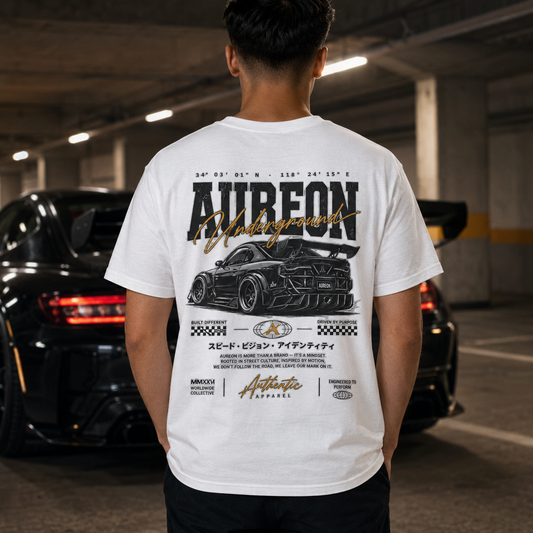 Aureon Racing Car Tee — Retro JDM Sportscar Graphic Shirt