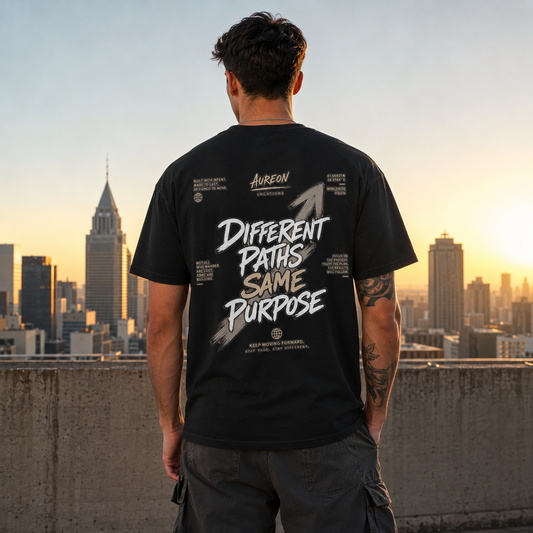 Different Paths Same Purpose Tee — Inspirational Graphic T-Shirt