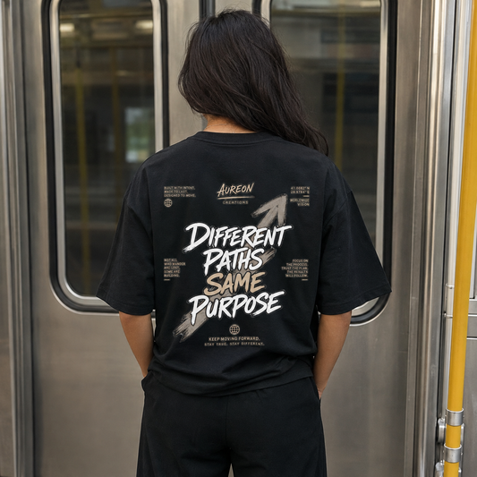 Different Paths Same Purpose Tee — Inspirational Graphic T-Shirt
