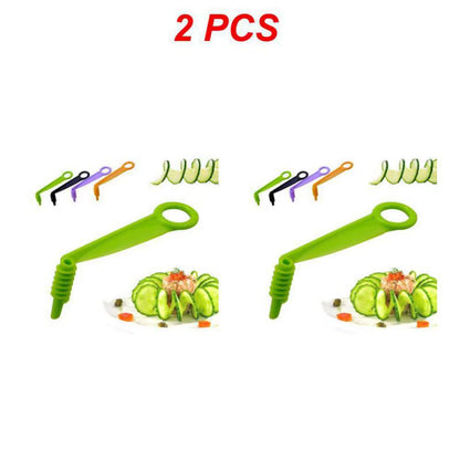 Manual Spiral Screw Slicer Plastic Potato Carrot Cucumber Cutter Slicer Fruit Vegetables Tools Kitchen Gadgets Accessories