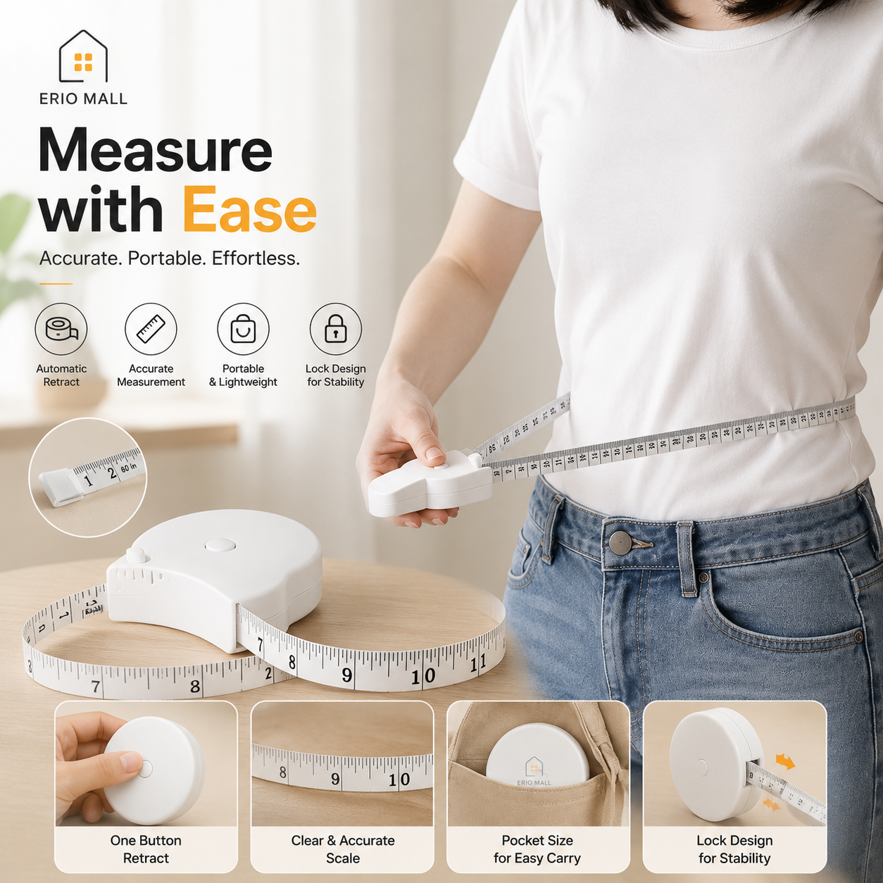 Portable Body Measuring Tape