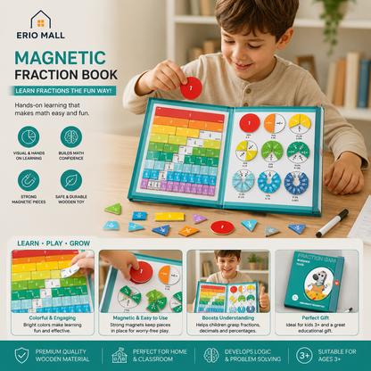 Montessori Magnetic Fraction Learning Set