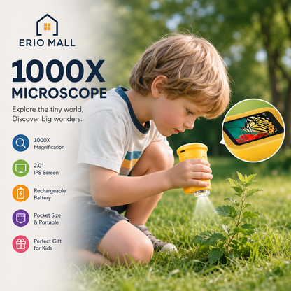 1000X Handheld Digital Microscope for Kids