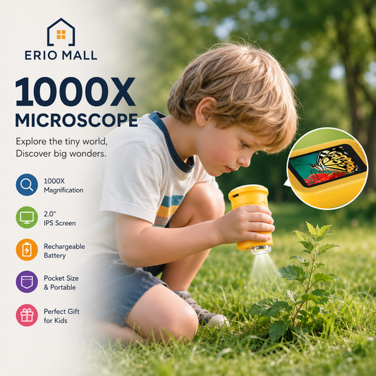 1000X Handheld Digital Microscope for Kids