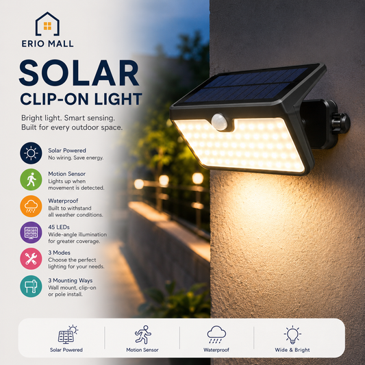 Solar Motion Sensor Outdoor Light
