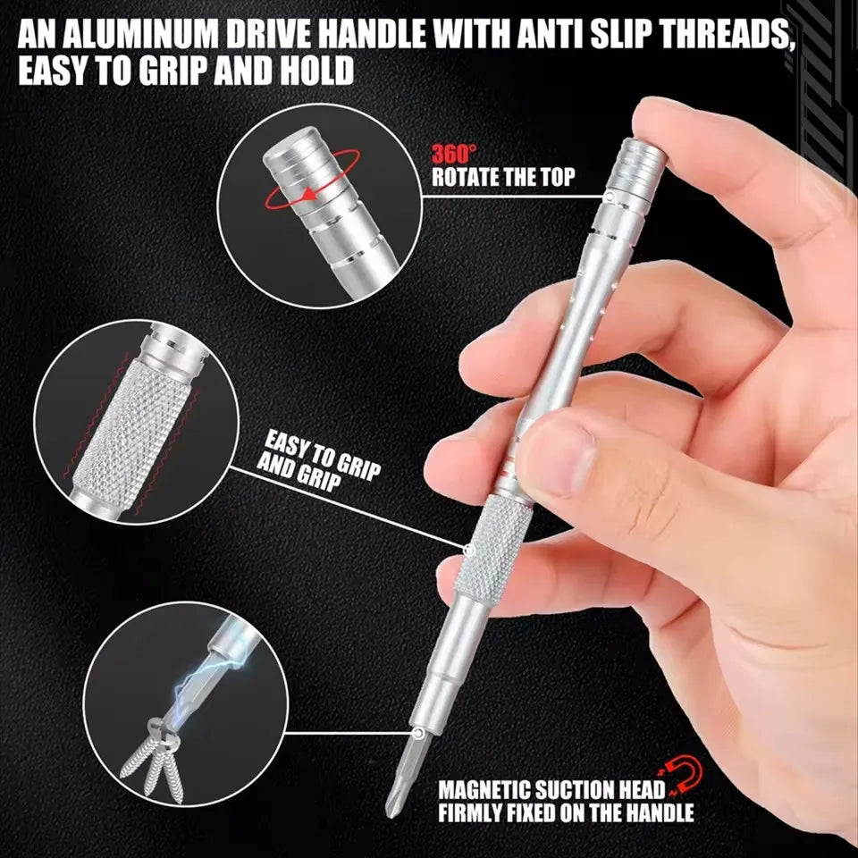 Multi-Function Precision Screwdriver Set 128 in 1 Manual Repair Tools Magnetic Phillips Torx Screw Driver Bits for Iphone PC