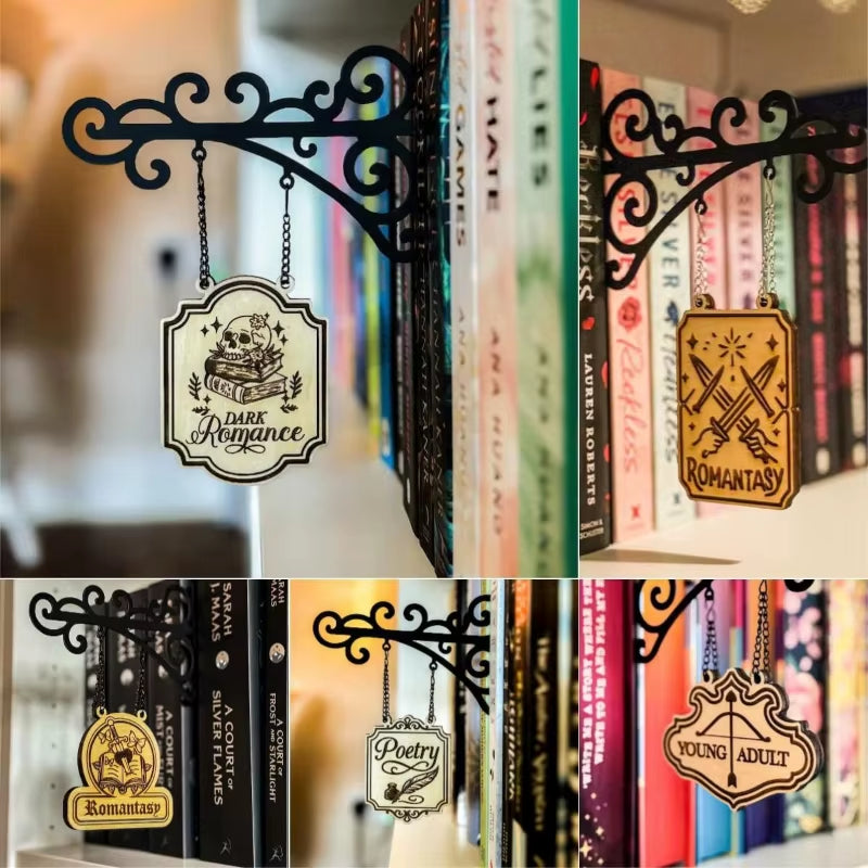 Book Decor, Literary Hangable Sign Readers, Creative Reading Accessories for Enthusiasts, Wall Art Decoration, Home Display