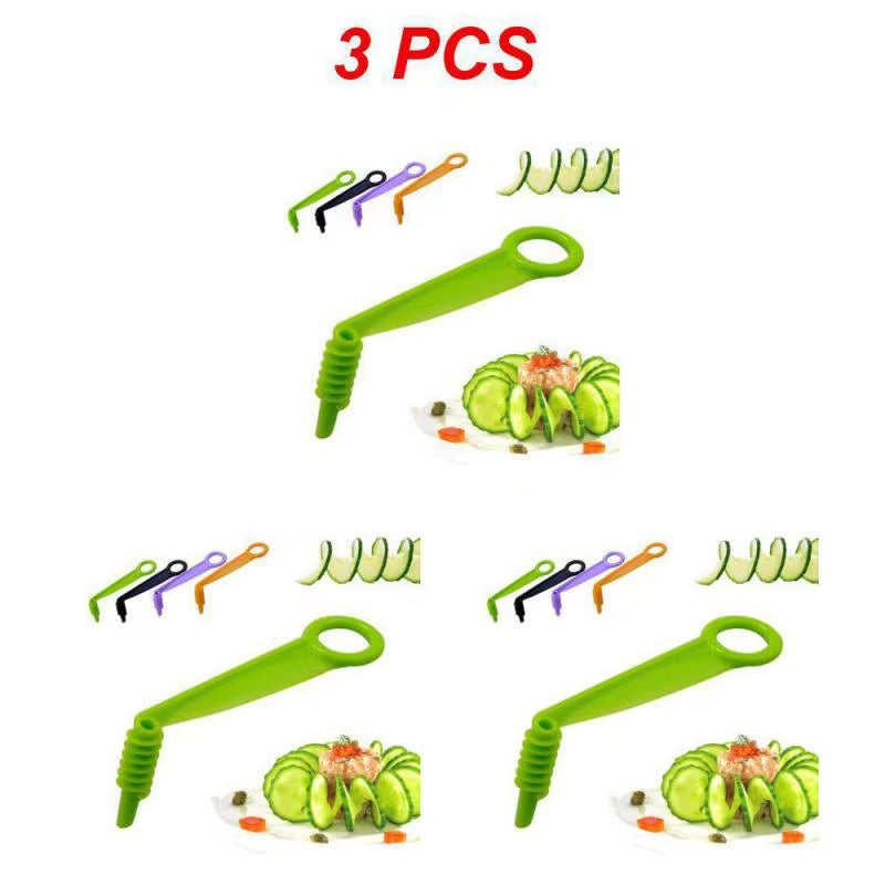 Manual Spiral Screw Slicer Plastic Potato Carrot Cucumber Cutter Slicer Fruit Vegetables Tools Kitchen Gadgets Accessories
