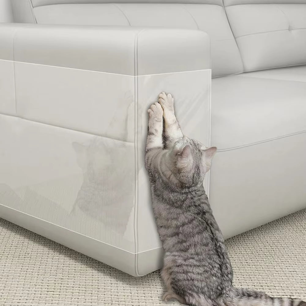 1 Roll anti Cat Scratch Furniture Protector Tape Self-Adhesive PVC Transparent Tape Couch Guard Pads Stickers for Couch Sofa