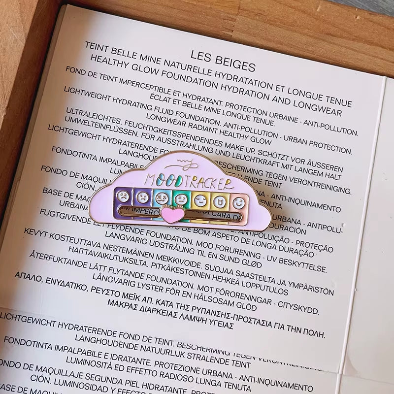 Mood Expression Pins for Women Men My Social Battery Brooches on Clothes Funny Alloy Badge Gifts