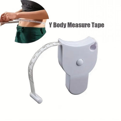 Portable Automatic Telescopic Tape Circumference Sewing Tailor Dressmaking Measure Ruler Meter Film for Waist Chest Legs