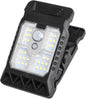 Clip on Solar Lights Outdoor Waterproof，45 Leds Solar Motion Sensor Lights Outdoor 3 Modes 3 Mounting Ways, Solar Security Lights for Fence, Wall, Patio
