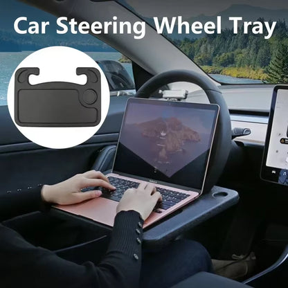 Portable Car Laptop Computer Desk Mount Stand Foldable Steering Wheel Dining Table Bracket Drink Food Coffee Tray Board Amagi