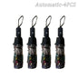 British Wind Rainforest Arch Transparent Umbrella Stained Glass Transparent Umbrella Long Handle Automatic Large Romantic Sunny