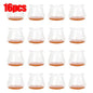 16/4Pcs Chair Leg Caps Silicone Feet Protector Pads Furniture Table Covers Socks Plugs Cover Furniture Leveling Feet Home Decor