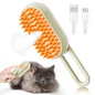 1~2Pcs Steam Pet Brush 3-In-1 Massage Dog Steamy Brush Spray Beauty Tangled and Loose Hair Removal Cats Grooming Comb Dogs