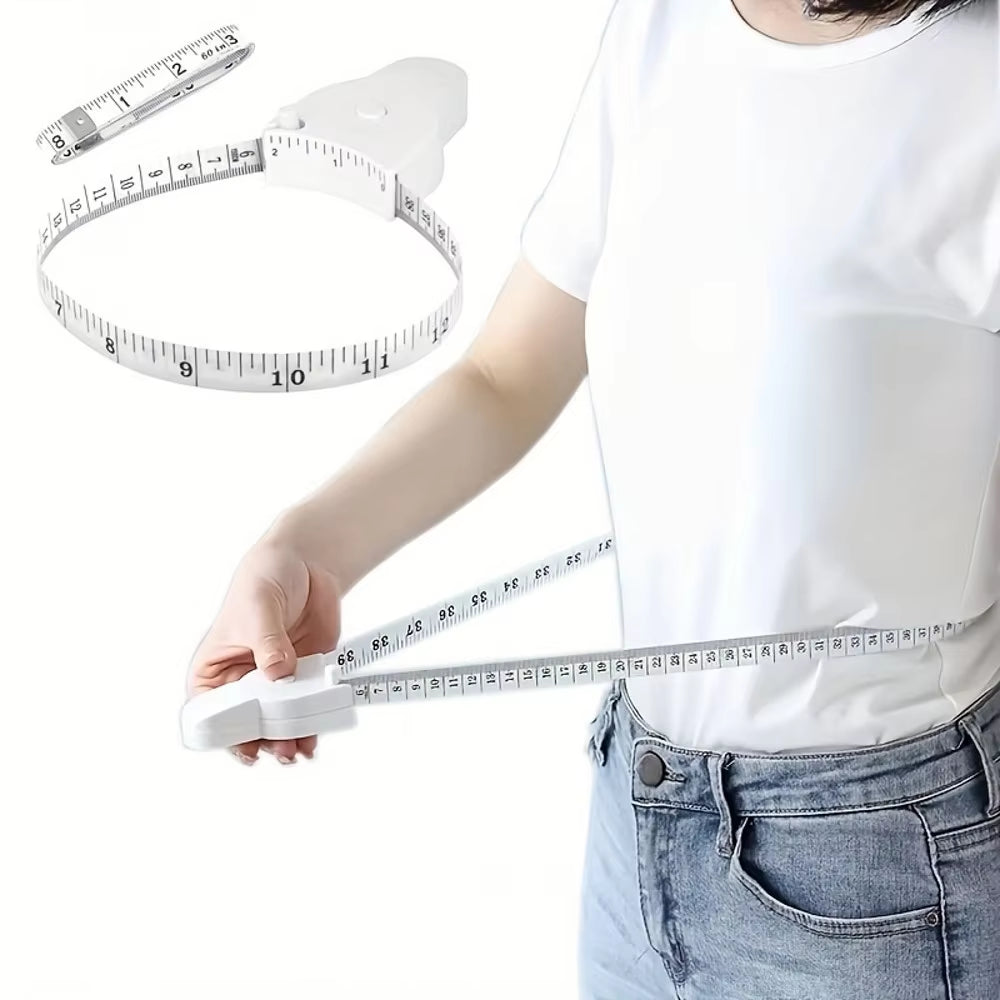 Portable Automatic Telescopic Tape Circumference Sewing Tailor Dressmaking Measure Ruler Meter Film for Waist Chest Legs