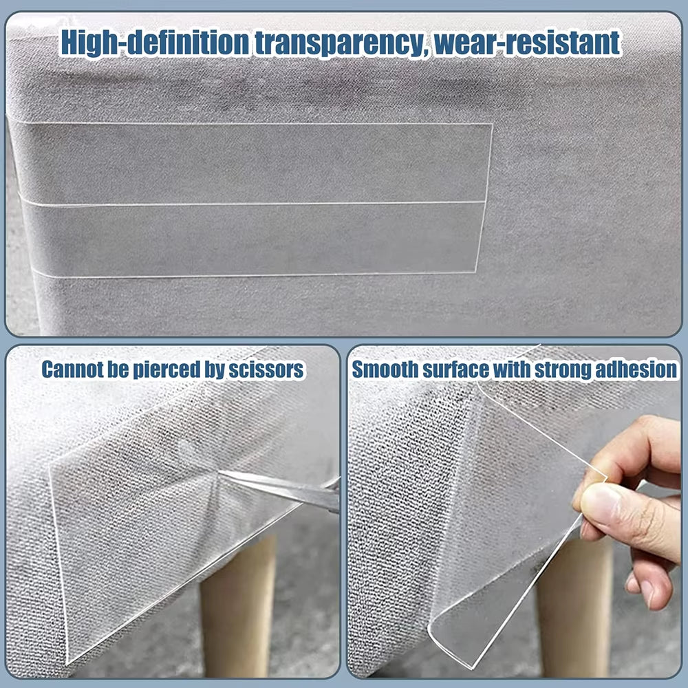 1 Roll anti Cat Scratch Furniture Protector Tape Self-Adhesive PVC Transparent Tape Couch Guard Pads Stickers for Couch Sofa