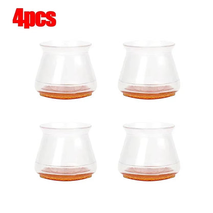 16/4Pcs Chair Leg Caps Silicone Feet Protector Pads Furniture Table Covers Socks Plugs Cover Furniture Leveling Feet Home Decor