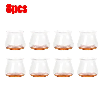 16/4Pcs Chair Leg Caps Silicone Feet Protector Pads Furniture Table Covers Socks Plugs Cover Furniture Leveling Feet Home Decor