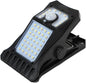 Clip on Solar Lights Outdoor Waterproof，45 Leds Solar Motion Sensor Lights Outdoor 3 Modes 3 Mounting Ways, Solar Security Lights for Fence, Wall, Patio