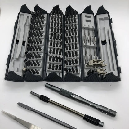 Multi-Function Precision Screwdriver Set 128 in 1 Manual Repair Tools Magnetic Phillips Torx Screw Driver Bits for Iphone PC